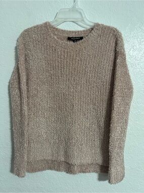 Ellen Tracy Downtown Glam Pink Fuzzy Soft Sweater Glenda Wicked Size XS # 608